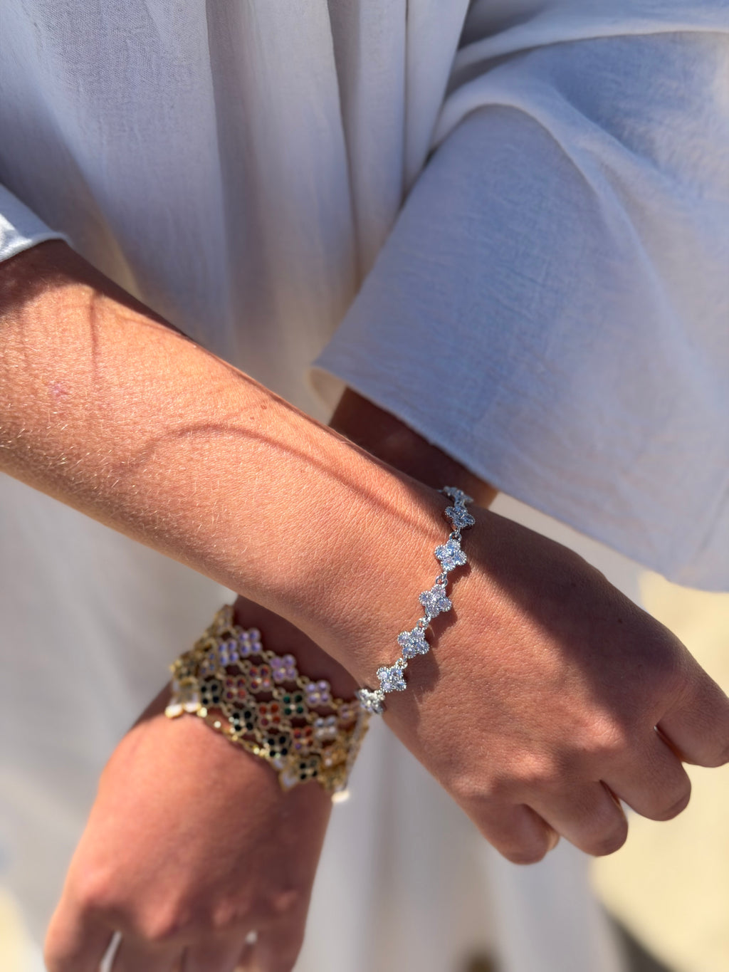 Bracelet bloomia argent